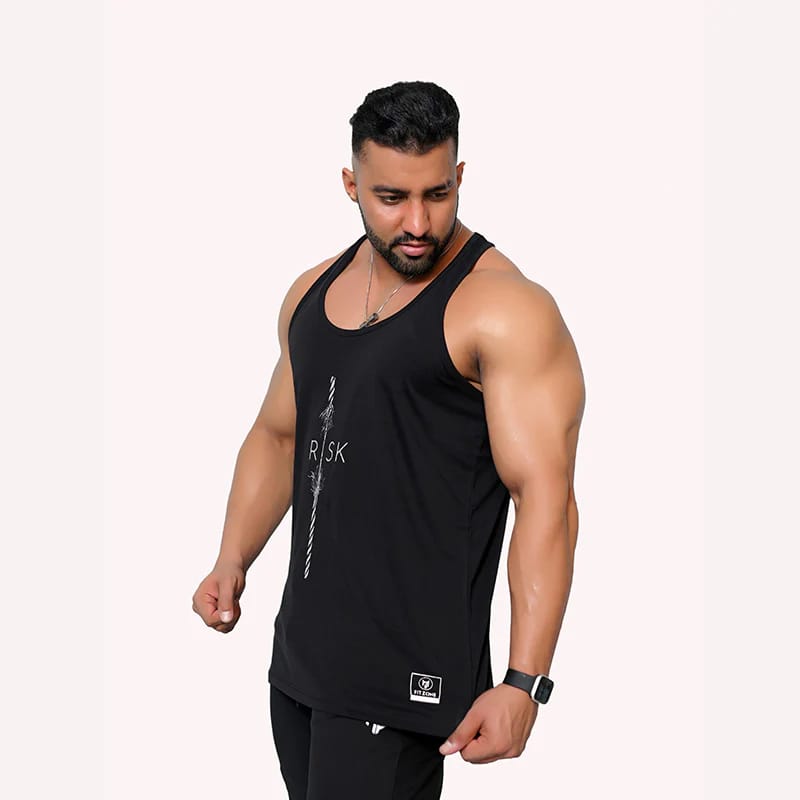 Jet Black Gym Tanktop image 2